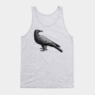 Vintage Bird Illustration Art Tank Top